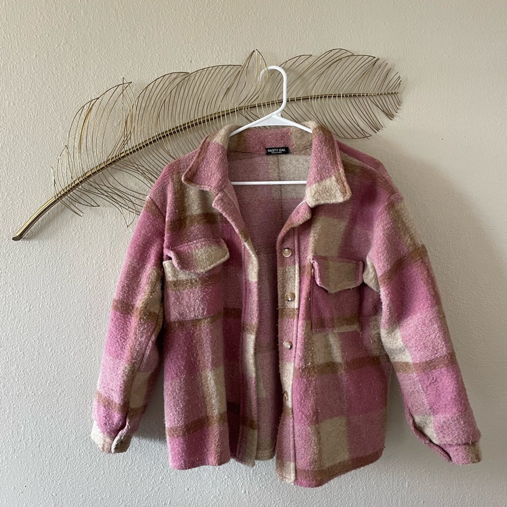 Nasty Gal Plaid Shacket